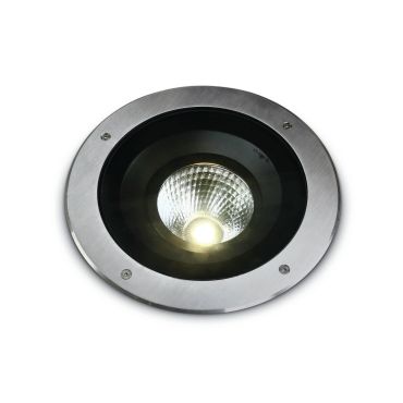 ONE Light COB Inground Adjustable Range - spot sol extérieur - Ø 270 mm, Ø 330 mm à encastrer - 30W LED dimmable inclus - IP67 - acier inoxydable