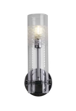 Searchlight Scope - applique murale - 10 x 29 cm - IP44 - chromé et transparent
