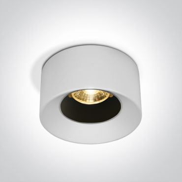 ONE Light Recessed Spots Fixed LED - spot à encastrer - Ø 65 mm, Ø 54 mm taille d'encastrement - 7W LED inclus - blanc