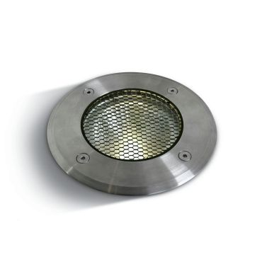 ONE Light COB Inground Range - spot extérieur - Ø 145 mm, Ø 132 encastré - 20W LED dimmable inclus - IP67 - acier inoxydable - couleur blanc chaud