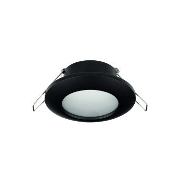 Nova Luce Tex - spot encastrable - Ø 93 mm, Ø 60 mm encastrable - IP44 - noir sable