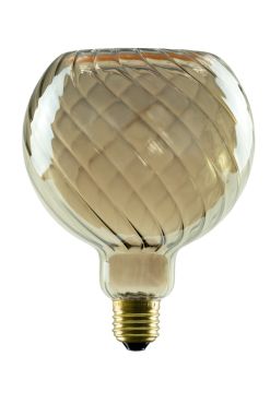 Segula Ampoule LED - Floating Line Twisted - Ø 12,5 x 16,5 cm - E27 - 6W dimmable - 1900K - fumé