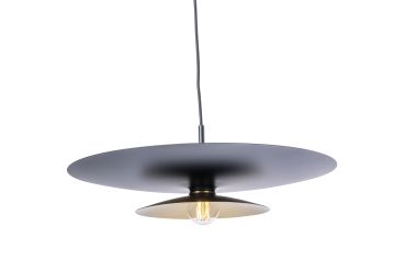 Artdelight Linares – suspension – Ø 50 x 16,5 cm – noir