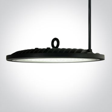 ONE Light Industrial AC LED UFO - lampe suspendue - Ø 26 x 7 cm - 100W LED inclus - IP65 - noir