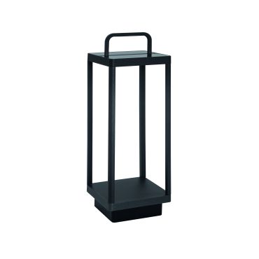 Nova Luce Bali - lampadaire solaire portable avec port USB - 51 cm -2W dimmable LED inclus - IP65 - anthracite