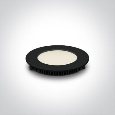ONE Light Round Recessed Panels - spot à encastrer - Ø 120 mm, Ø 108 mm à encastrer - 8W LED inclus - noir - CCT