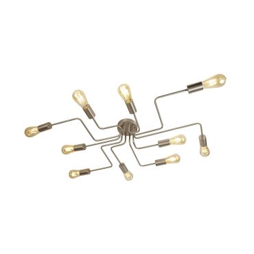 Searchlight Circuit - plafonnier - 82 x 52 x 12 cm - argent satiné