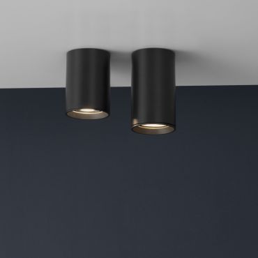 Nova Luce Loyd - spot en saillie - Ø 6 x 10 cm - noir
