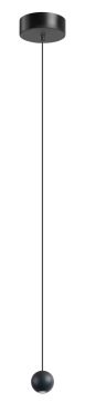 ETH Grace - suspension - Ø 4,8 x 250 cm - 4W LED dimmable inclus - noir