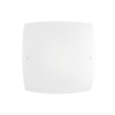 Nova Luce Quale - plafonnier - 30 x 30 x 8 cm - blanc et chrome