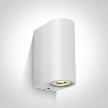 ONE Light GU10 Outdoor Cylinder Lights - applique d'extérieur - 9 x 7 x 16 cm - IP65 - blanc