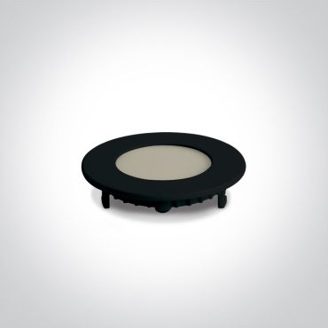 ONE Light Round Recessed Panels CCT V - spot à encastrer - Ø 85 mm, Ø 70 mm à encastrer - 3W LED inclus - noir - couleur de lumière réglable