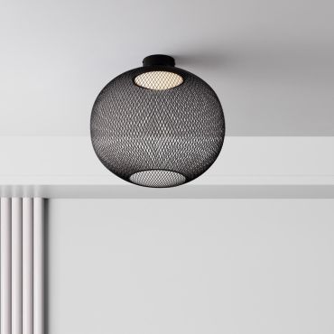 Nova Luce Kinetic - plafonnier - Ø 50 x 50 cm - 24W LED inclus - noir mat