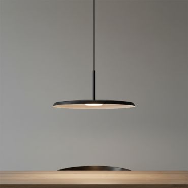 Artdelight Osorne - lampe suspendue - Ø 35 x 143,5 cm - 7W LED inclus - noir