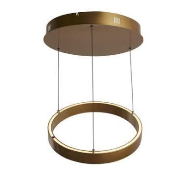 Searchlight Layla - lampe suspendue -Ø 44 x 190 cm - 29W dim-to-warm LED inclus - motion-controlled - or satiné