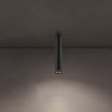 Nova Luce Etho - plafonnier - 5 x 30,5 x 5 cm - 6W LED inclus - noir sablé