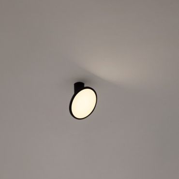 Nova Luce Ekei - plafonnier - Ø 20 x 21,4 cm - 14W LED inclus - noir sablé