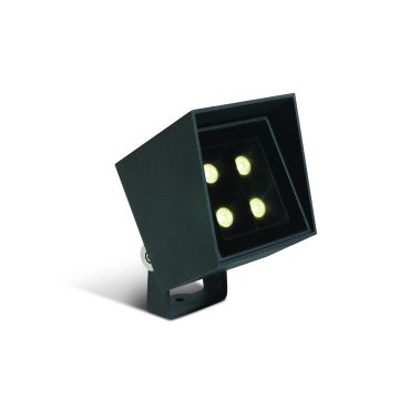 ONE Light Garden Square Spots - spot de sol sur piquet - 8 x 8 x 10 cm - 6W LED inclus - IP65 - anthracite
