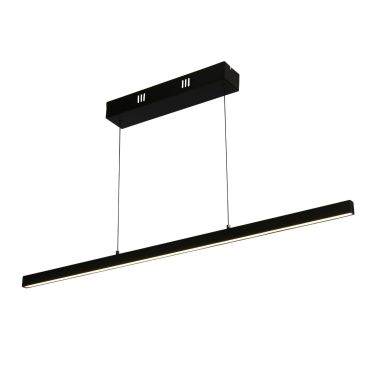 Searchlight Layla - lampe suspendue - 101 x 8 x 190 cm - 29W dim-to-warm LED inclus - motion-controlled - noir