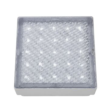 Searchlight LED Outdoor - spot extérieur au sol - 15 x 15 x 7,6 cm - 1,5W LED inclus - IP68 - transparent