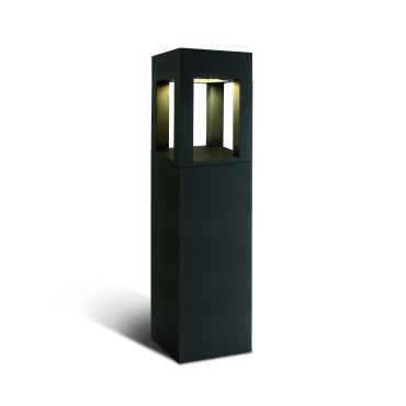 ONE Light Cage Light I - lampe de jardin - 16 x 16 x 60 cm - 22W LED inclus - IP65 - anthracite - couleur de lumière blanche