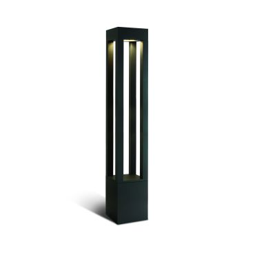 ONE Light Cage Light I - lampe de jardin - 16 x 16 x 90 cm - 22W LED inclus - IP65 - anthracite - couleur de lumière blanc chaud