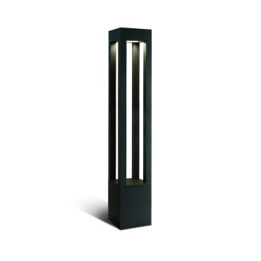 ONE Light Cage Light I - lampe de jardin - 16 x 16 x 90 cm - 22W LED inclus - IP65 - anthracite - couleur de lumière blanche