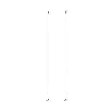 Lucide Linial - système de rails magnétiques - kit câble de suspension - 5 x 1,4 x 200 cm - noir chrome mat