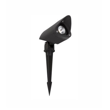 Nova Luce Inside - spot de sol sur piquet - 24 cm - 7W LED inclus - IP65 - noir