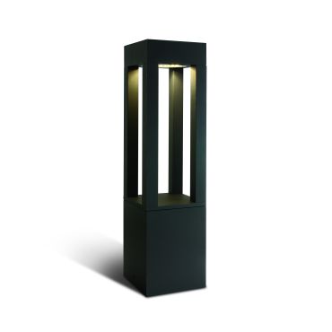 ONE Light Cage Light - lampe de jardin - 16 x 16 x 60 cm - 22W LED inclus - IP65 - anthracite - couleur de lumière blanc chaud