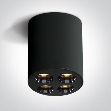 ONE Light Dark Light Ceiling Lights - spot en saillie 4L - Ø 7,2 x 8,3 cm - 10W LED inclus - noir
