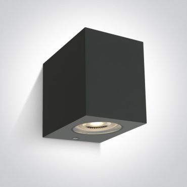 ONE Light GU10 Outdoor Cube Lights - applique d'extérieur - 7 x 9 x 9 cm - IP65 - anthracite