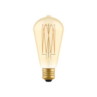 Lampe à filament LED Creative Cables - Ø 6,4 x 14,9 cm - E27 - 7W dimmable - 2700K - ambre