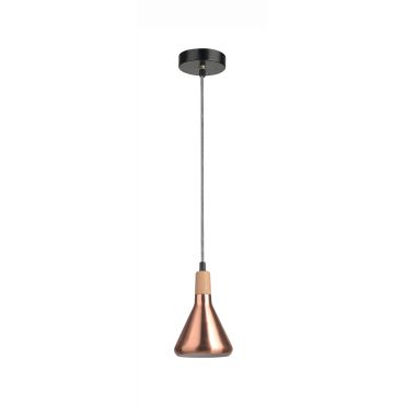 Nova Luce Venanzio - lampe suspendue - Ø 12,5 x 120 cm - cuivre