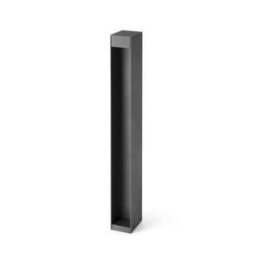 Faro Cerler - lampe de jardin - 9 x 60 cm - 9W LED inclus - IP65 - gris foncé