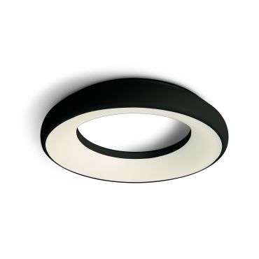 ONE Light Indoor LED - plafonnier - Ø 30 x 4,7 cm - 25W LED inclus - IP40 - noir