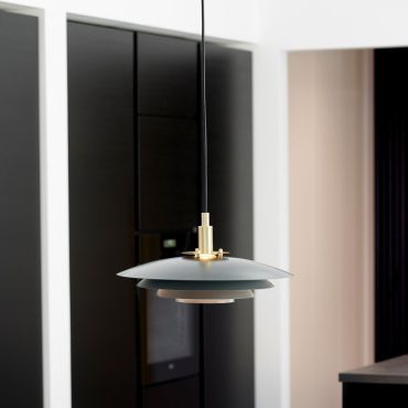 Nordlux Bretagne - lampe suspendue - Ø 38 x 217 cm - gris