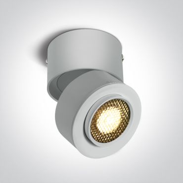 ONE Light Zoomable Moving Heads COB - spot en saillie 1L - Ø 8 x 9,5 cm - 15W LED inclus - blanc