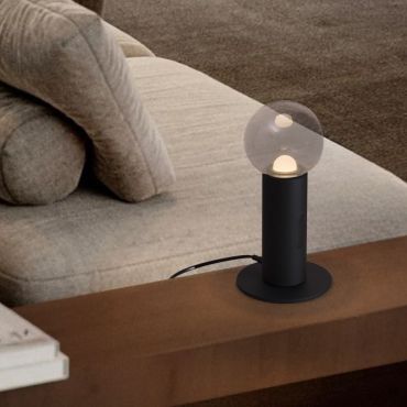 Nova Luce Chronos - lampe à poser - Ø 15 x 30 cm - 11W dimmable LED inclus - noir