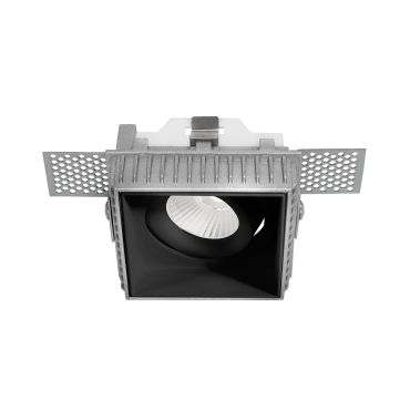 Nova Luce Brad - spot encastrable sans garniture - 88 x 88 mm, 85 x 85 mm taille d'encastrement - noir