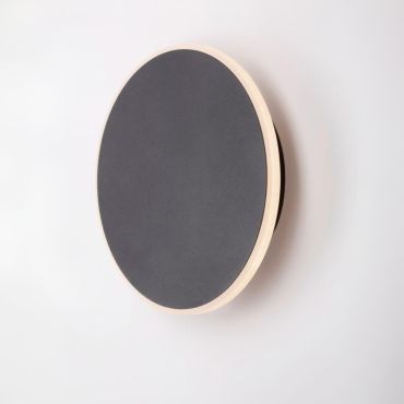 Nova Luce Nevo - applique murale - Ø 20 x 3,9 cm - 12W LED inclus - noir sable