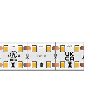 KLUS bande LED - largeur 1,8cm, longueur 500cm - 24Vdc - dimmable - 19,2W par mètre - 280 LED par mètre - IP20