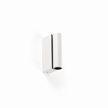 Faro Cronos - lampe de chevet - 8 x 12,1 x 3 cm - 4,5W LED inclus - blanc mat et noir texturé