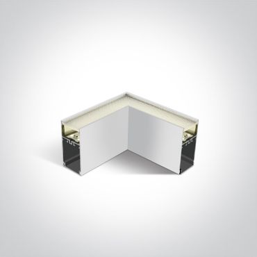 ONE Light LED Accessoires linéaires - angle pour 38150A et 38151A - 8W LED inclus - blanc - couleur de lumière blanche