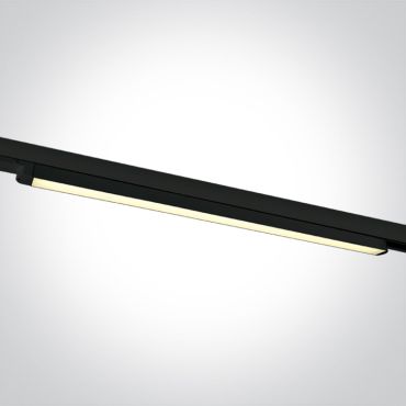ONE Light LED Linear Track Light - Système de rail triphasé - 121 x 3 x 3 cm - 25W LED inclus - noir - couleur de lumière réglable