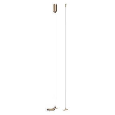 Lucide Linial - système de rails magnétiques - kit de suspension par câble pour driver externe - 4,5 x 4,5 x 200 cm - champagne