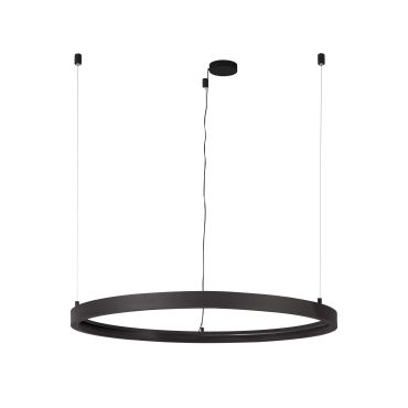 Nova Luce Loop 01 - profilé suspendu magnétique rond - Ø 90 x 120 cm - noir