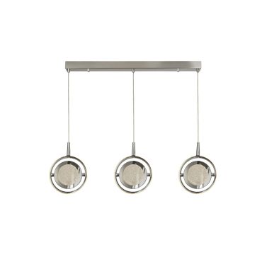 Searchlight Gyroscope - lampe suspendue - 92 x 20,5 x 160 cm - 46W LED dimmable inclus - chrome