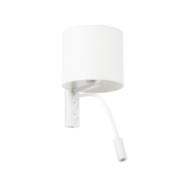 Faro Tira - applique murale avec interrupteur - 18 x 21 x 48 cm - 3W LED inclus - blanc mat