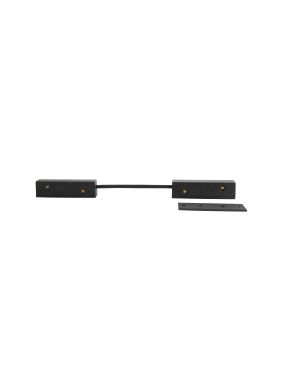 Nova Luce Ultra Slim - Connecteur électrique et mécanique pour profilé magnétique en saillie - noir
